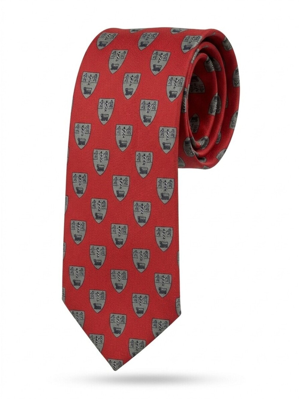 University of Oklahoma Sooners Crest Shield Silk Necktie Mens Crimson Red NWT OU